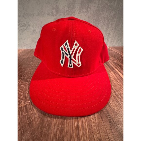 New York Yankees Stars & Stripes New Era‎ Official On-Field Cap – Size 7 1/2 ⚾ - Picture 2 of 11